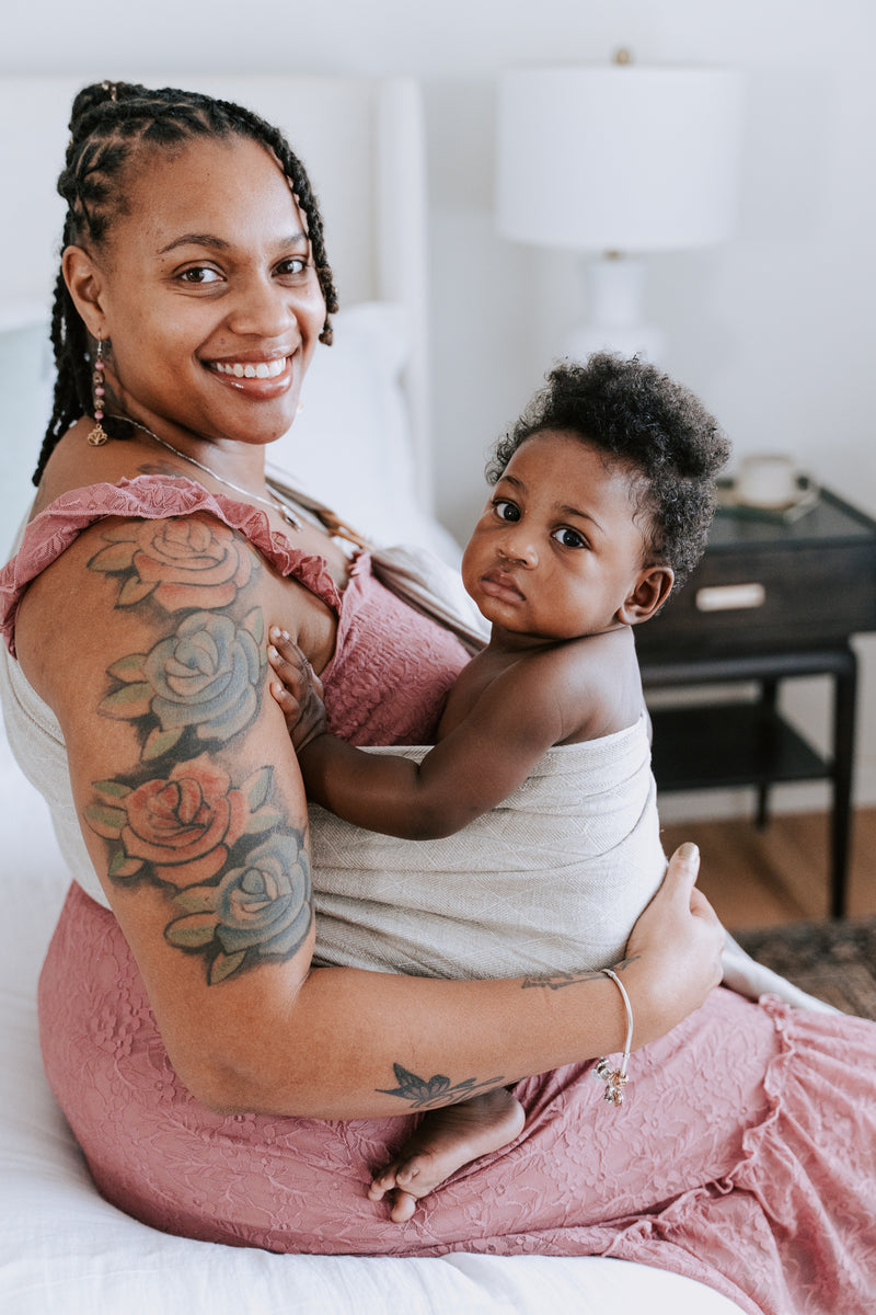 しっとりと【LoveHeld】リネン100% リングスリング しっとりと【LoveHeld】リネン100% リングスリング しっとりと