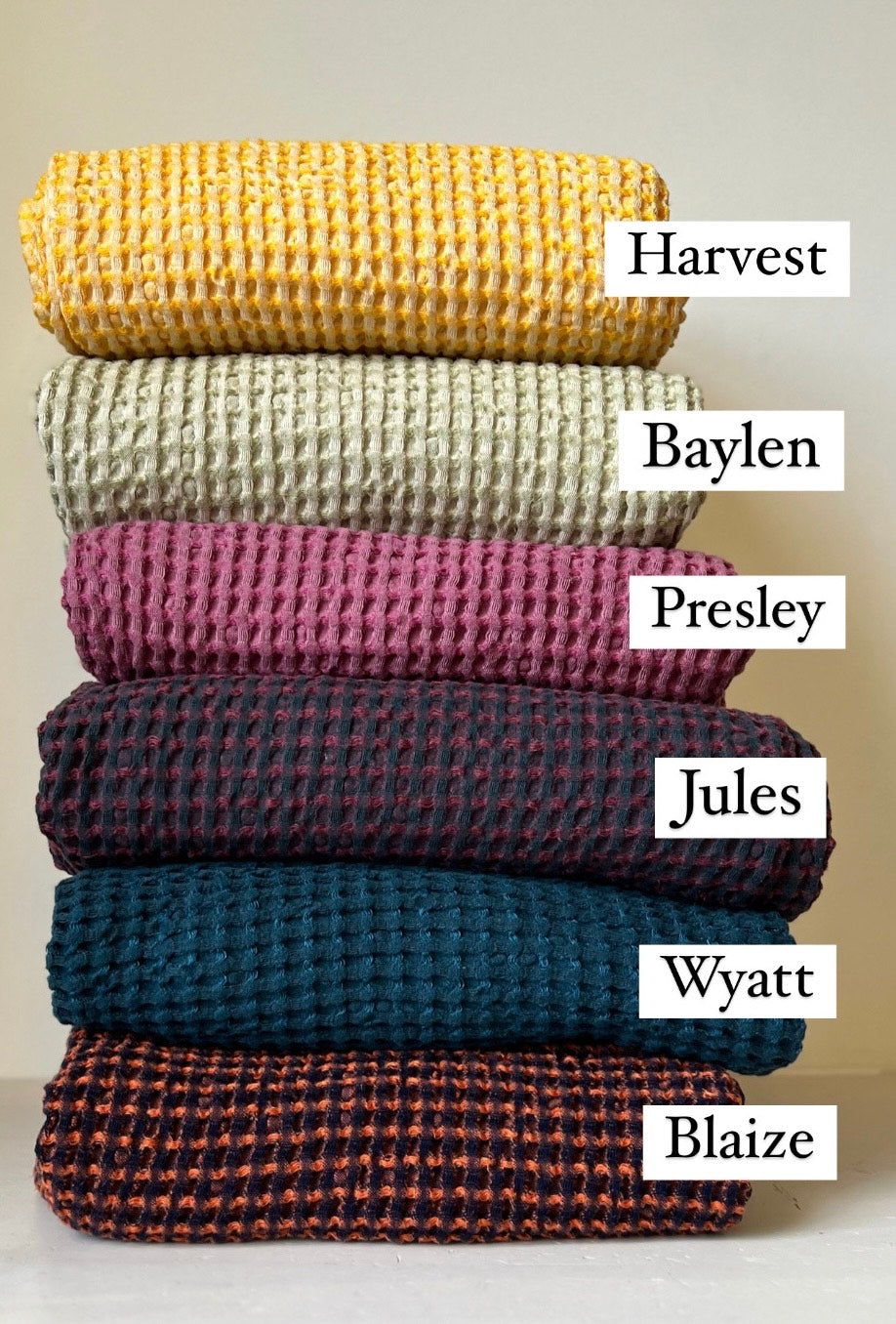 Waffle Blankets & Throws