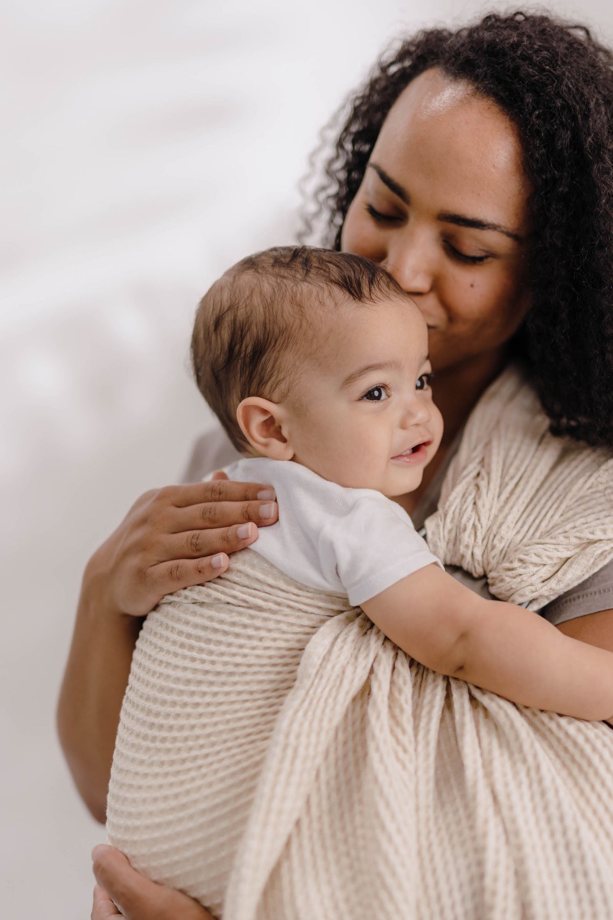 Soft Woven Waffle Ring Sling Baby Toddler Carrier LoveHeld