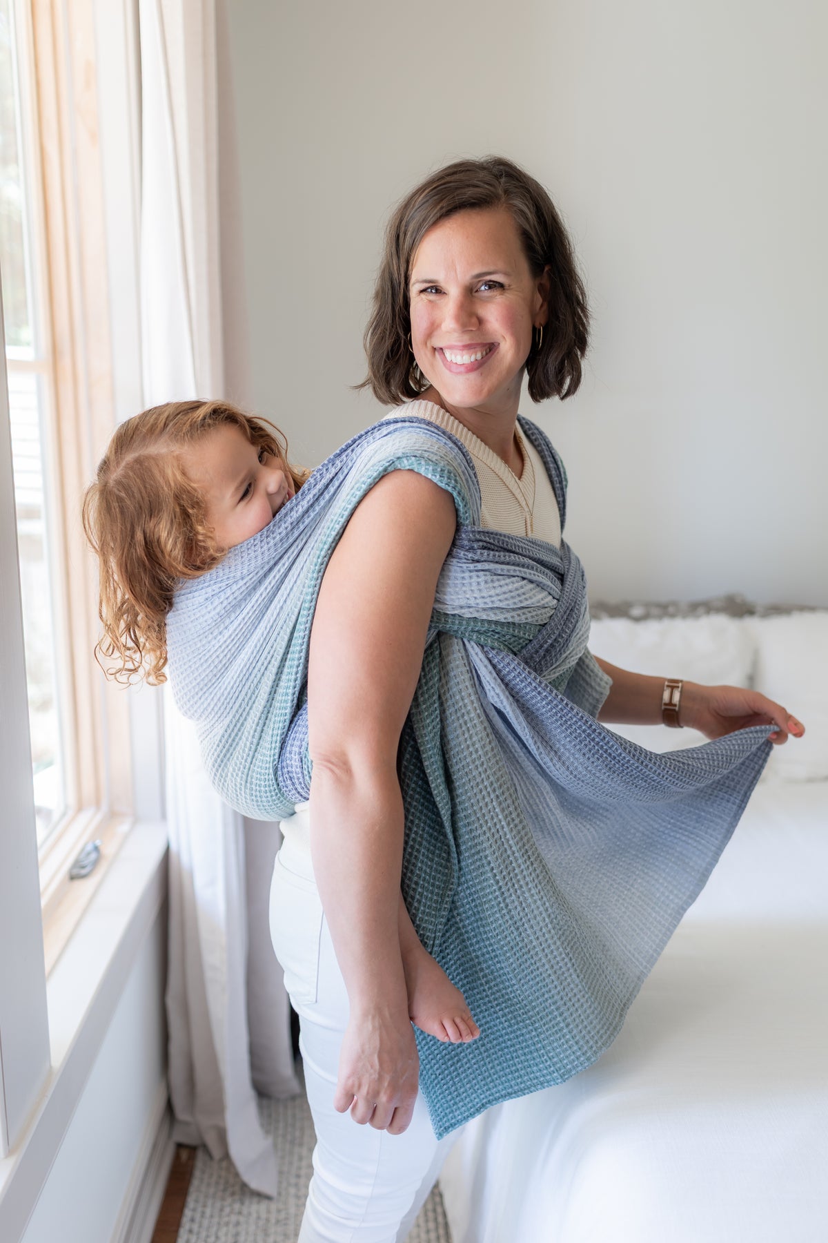 Eden Sea Waffle Woven Wrap