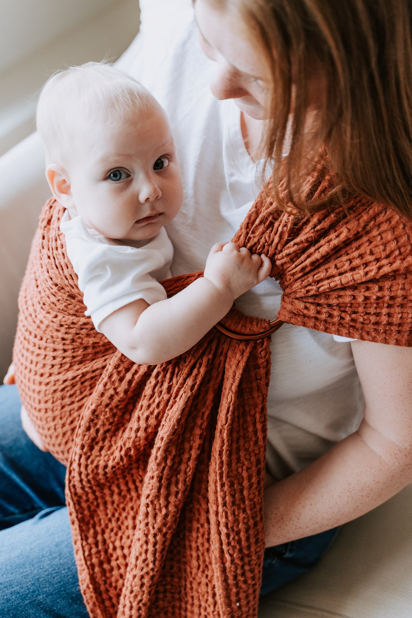 しっとりと【LoveHeld】リネン100% リングスリング High Quality SOFT Woven Wraps & Ring Sling Baby Carriers