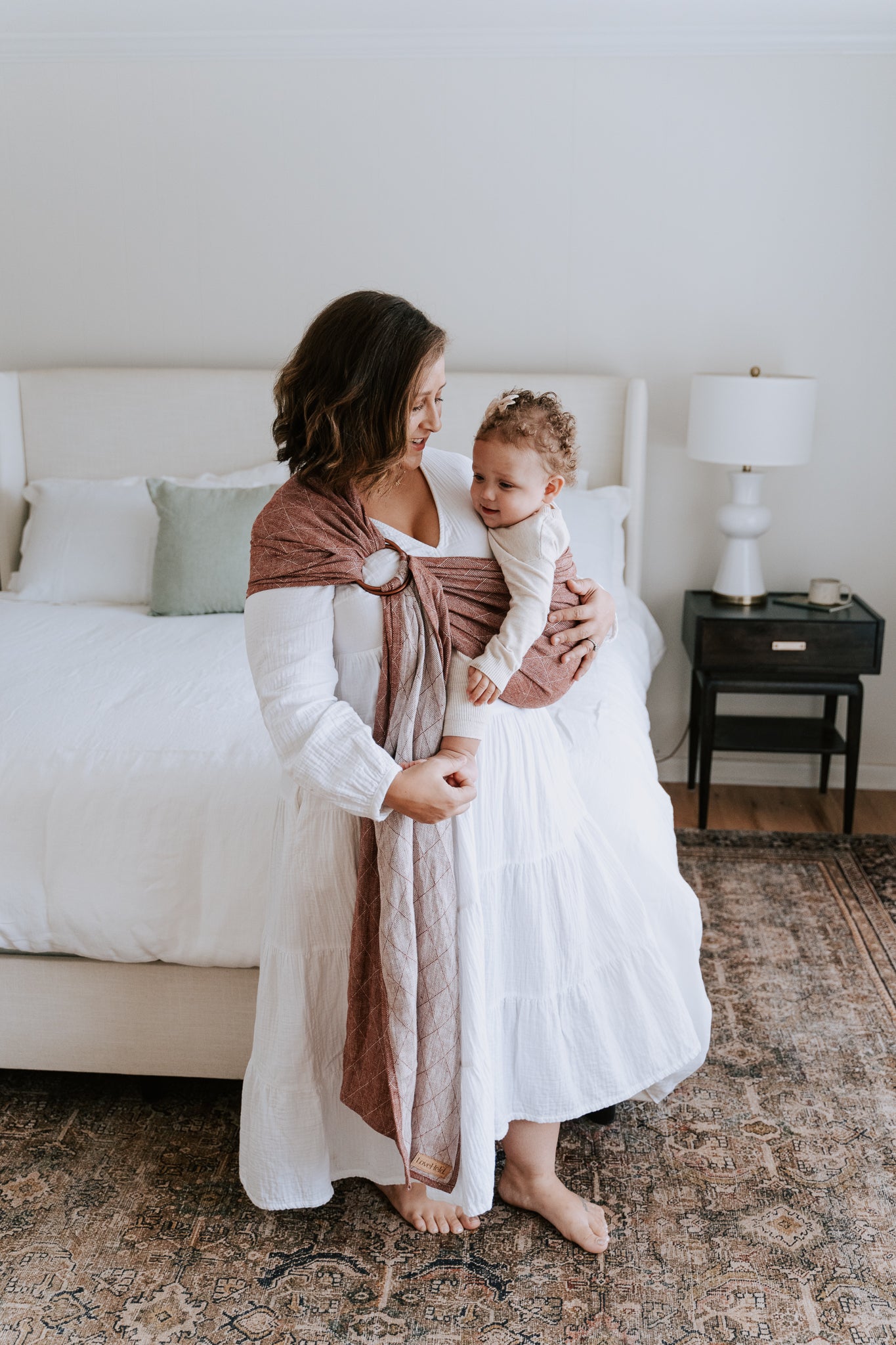 しっとりと【LoveHeld】リネン100% リングスリング しっとりと【LoveHeld】リネン100% リングスリング Creamy Woven