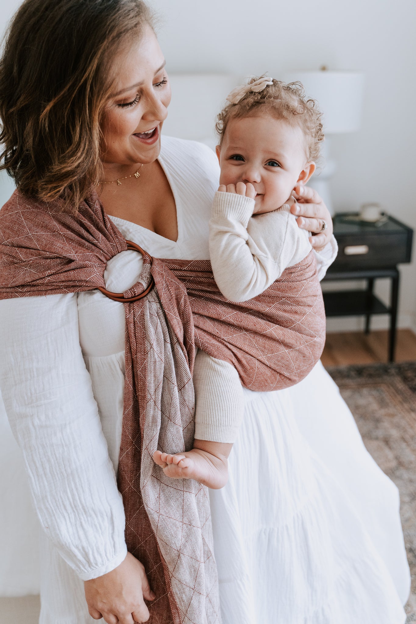 SOFT Fall Winter Woven Linen Ring Sling Baby Carrier LoveHeld