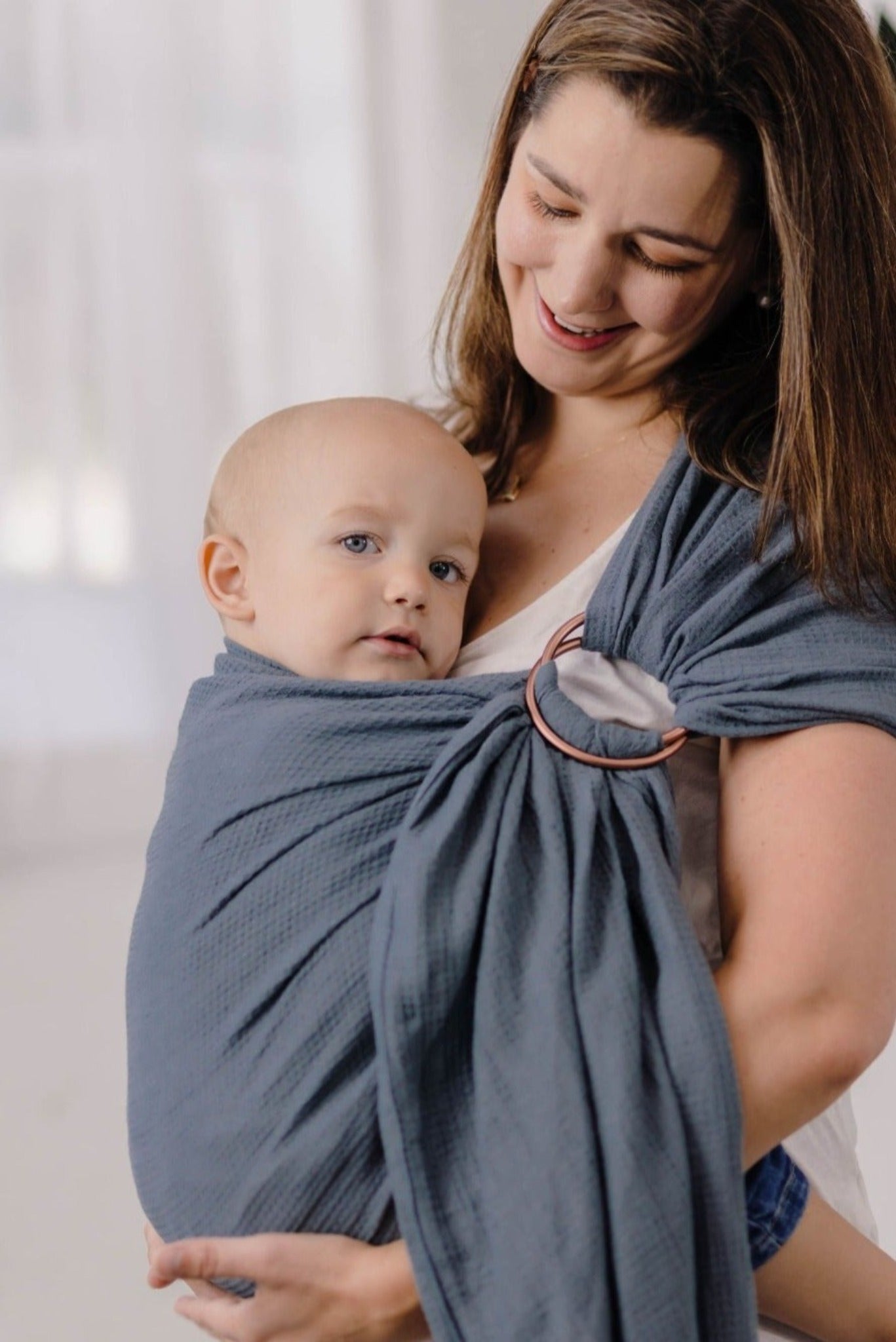 Ring Sling Baby Carrier For Pound Baby Camote Signature Handwoven
